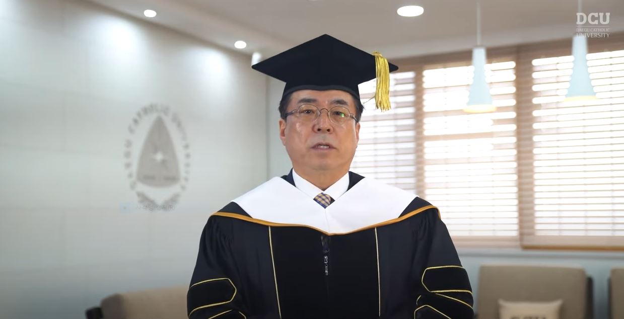 대구가톨릭대학교 2022학년도 전기 학위 수여식 성한기 총장님 축사 영상